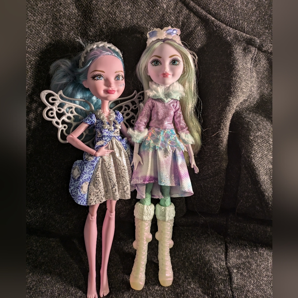 Ever after high Farrah good fairy and crystal winter lot
